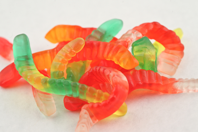 GUMMY WORMS 5 LBS